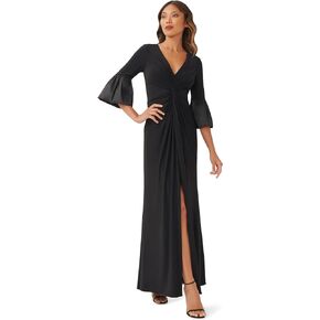 Adrianna Papell Women's Twist Front Jersey Gown