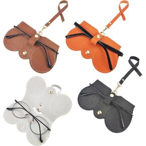 4pcs Soft Leather Sunglasses Bag, Travel Sun Glass Holder Sunglass Case Portable Slim Sunglasses Pouch Glasses Bag in Kuwait