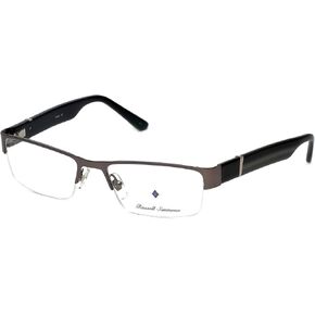Argyleculture by Russell Simmons Eyeglasses Parker Charcoal Black 57mm Demo Lens in Saudi Arabia