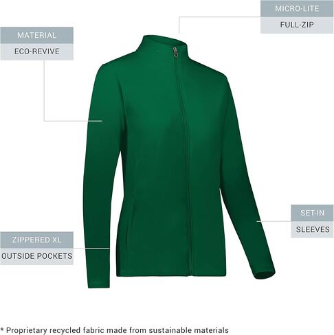 Augusta Sportswear Women's Ladies Micro-lite Fleece Full-Zip Jacket in Saudi Arabia