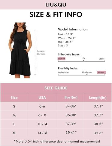 Liu & Qu Women's Maternity Nursing Dress Sleeveless Round Neck Breastfeeding Clothes with Pockets Summer in Kuwait
