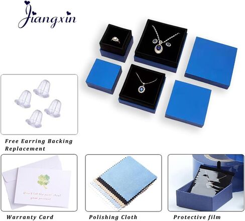 JiangXin Pricess cut Black Onyx 925 Sterling Silver Stud Earring 18K Gold Plated Square Solitaire Gemstone Jewelry in Kuwait
