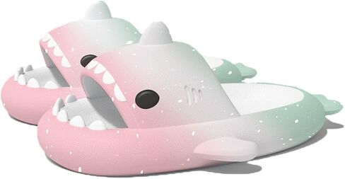 Zureto Shark Slides Slippers, Novelty Cloud Shark Slippers, Anti-Slip Quick Drying Shark Sliders, EVA Starlight Shark in Saudi Arabia