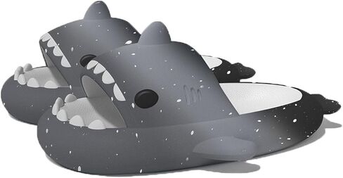 Zureto Shark Slides Slippers, Novelty Cloud Shark Slippers, Anti-Slip Quick Drying Shark Sliders, EVA Starlight Shark in Saudi Arabia