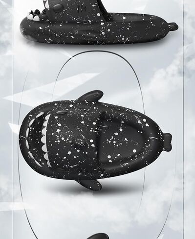 Zureto Shark Slides Slippers, Novelty Cloud Shark Slippers, Anti-Slip Quick Drying Shark Sliders, EVA Starlight Shark in Saudi Arabia