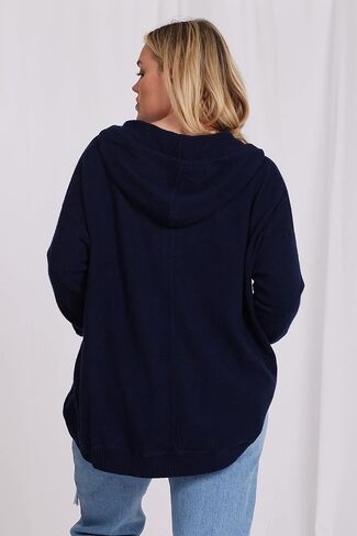 Minnie Rose Womens Cashmere Oversize Zip Hoodie in Saudi Arabia