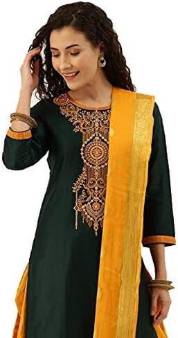 Ready to Wear Indian Pakistani Cotton Ethnic Wear Designer Punjabi Salwar Kameez Patiala Suit for Women in Saudi Arabia