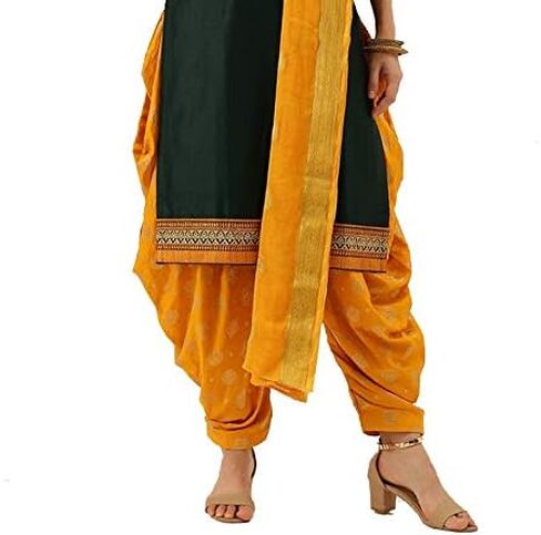 Ready to Wear Indian Pakistani Cotton Ethnic Wear Designer Punjabi Salwar Kameez Patiala Suit for Women in Saudi Arabia