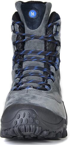 أحذية XPETI للرجال من الجلد متوسطة الارتفاع وخفيفة الوزن للمشي لمسافات طويلة معزولة وغير قابلة للانزلاق في الهواء الطلق in Kuwait