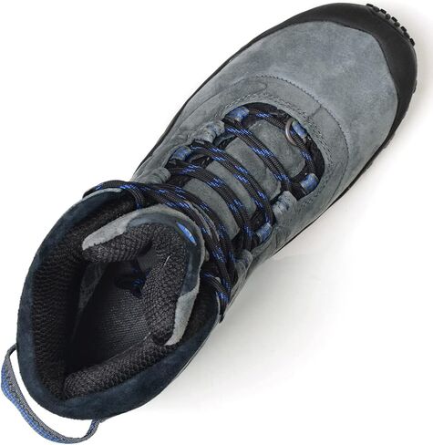 أحذية XPETI للرجال من الجلد متوسطة الارتفاع وخفيفة الوزن للمشي لمسافات طويلة معزولة وغير قابلة للانزلاق في الهواء الطلق in Kuwait