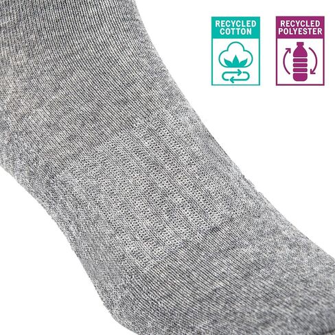 Arvin Goods Recycled Cotton All Season Mens & Womens Cushioned Durable Crew Socks S/M 5-9, M/L 9-12 in Saudi Arabia