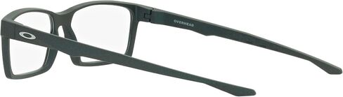 Oakley Men's Ox8060 Overhead Rectangular Prescription Eyewear Frames, Dark Matte Silver/Blue Colorshift/Demo Lens, 57 mm in Saudi Arabia