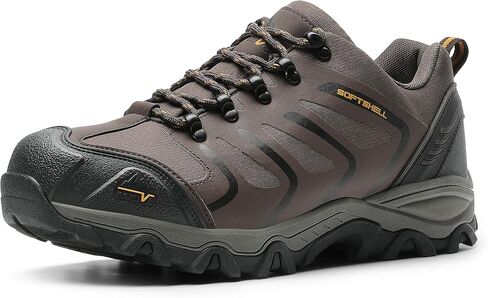 NORTIV 8 Men's Low Top Waterproof Hiking Shoes | Rubber Toe Cap, Slip-Resistant Outsole and Cushioned Comfort Provide Support for Hiking, Trekking and Outdoor Adventures in Kuwait