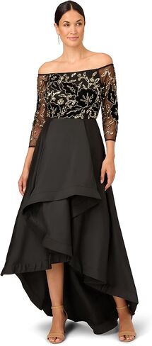 Adrianna Papell Women's Beaded Taffeta Gown in Saudi Arabia