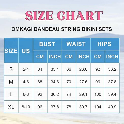OMKAGI طقم بيكيني نسائي عالي الخصر، ملابس سباحة للتحكم في البطن، بدلة استحمام عالية القطع in Kuwait