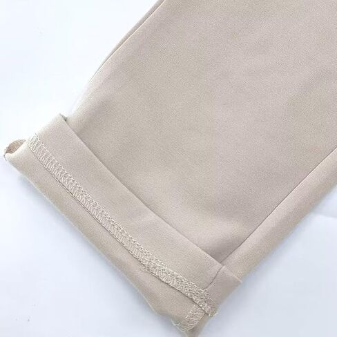 سروال كاجوال بخصر مرتفع قابل للتمدد للنساء من بيرو، بنطلون كاجوال عصري نحيف للعمل مع جيوب in Kuwait