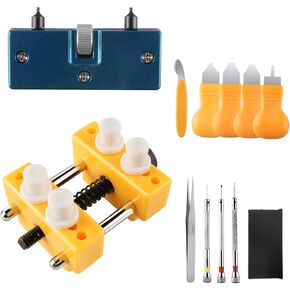 مجموعة ادوات اصلاح الساعات من بينليف، فتاحة هيكل ساعة قابلة للتعديل، مزيل ظهر الساعة، مجموعة ادوات استبدال بطارية الساعة لأنواع مختلفة من الساعات (12 قطعة) in Kuwait