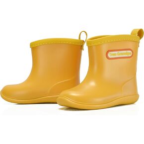 TRIWORIAE-Kids طفل رضيع أحذية المطر المطاطية PVC مقاوم للماء حذاء المطر غير قابل للانزلاق أحذية ويلينغتون للأطفال الأولاد والبنات