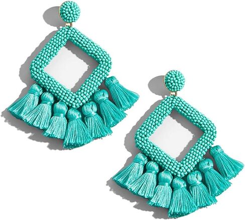 شرابة استرخى أقراط للنساء اليدوية مطرز بيان البوهيمي أقراط مسمار استرخى أقراط للنساء العصرية مجوهرات الإكسسوار in Kuwait