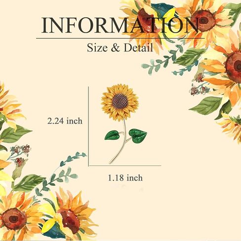 EMEGCY Flower Brooch for Women Girls Flower Rhinestone Brooch Gold Plated Lapel Pin Clothing Accessory Wedding Gift Fashion Jewelry for Mom Wife in Saudi Arabia