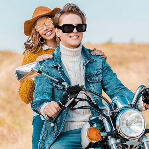 24 زوجًا من النظارات الشمسية الرجعية للنساء، نظارات شمسية مربعة صغيرة مستطيلة 90 ثانية نظارات شمسية عصرية مكتنزة in Kuwait