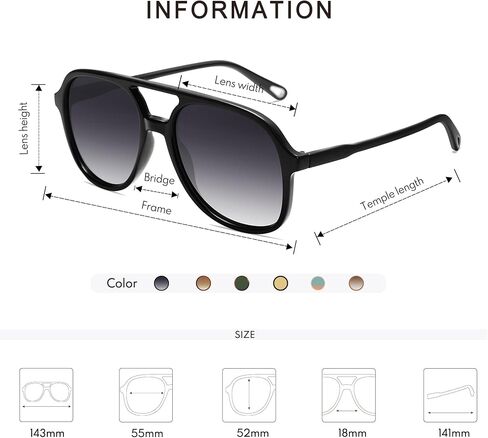 Appassal Retro Polarized Aviator Sunglasses Womens Men Vintage Double Bridge Square Sun Glasses AP3606 in Saudi Arabia