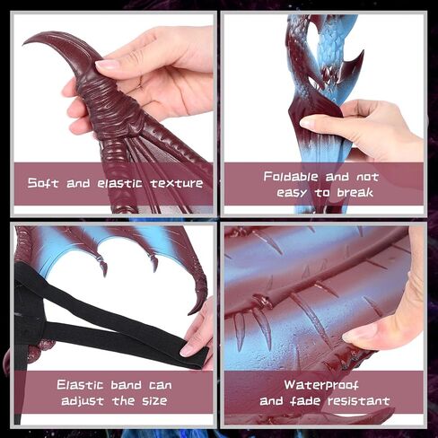 Halloween Dragon Costume Wing Dinosaur Tail Mask Dragon Cosplay Dinosaur Costume Set for Kids Children in Saudi Arabia