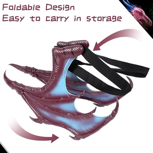 Halloween Dragon Costume Wing Dinosaur Tail Mask Dragon Cosplay Dinosaur Costume Set for Kids Children in Saudi Arabia