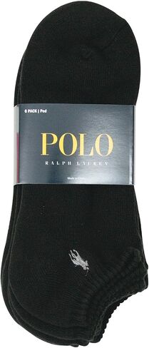 Polo Ralph Lauren Men's Athletic Low Cut Rib Cuff Ped 6-Pair Socks 10-13 in Saudi Arabia