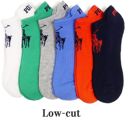 Polo Ralph Lauren Men's Athletic Low Cut Rib Cuff Ped 6-Pair Socks 10-13 in Saudi Arabia