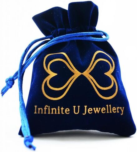 أقراط Infinite U Huggie من الفضة الإسترليني عيار 925 صغيرة للنساء والفتيات in Kuwait