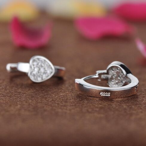 أقراط Infinite U Huggie من الفضة الإسترليني عيار 925 صغيرة للنساء والفتيات in Kuwait