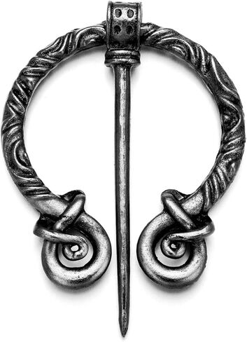 XGALA Viking Brooch Pin Clasp Clothes Cloak Pin Celtic Shawl Scarf Brooch Jewelry for Women Girls in Saudi Arabia