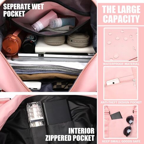 Weekender Bag for Women Sports Tote Gym Bag, Hospital Bag for Labor and Delivery Overnight Bags for Women in Kuwait