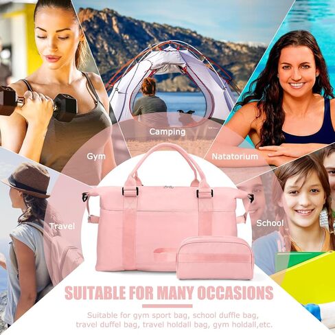 Weekender Bag for Women Sports Tote Gym Bag, Hospital Bag for Labor and Delivery Overnight Bags for Women in Kuwait