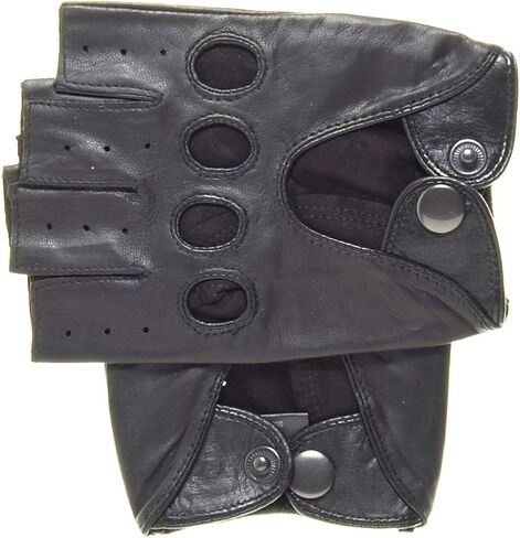 Pratt and Hart Barcelona Men's Shorty Leather Driving Gloves (Fingerless) RS4100 in Saudi Arabia