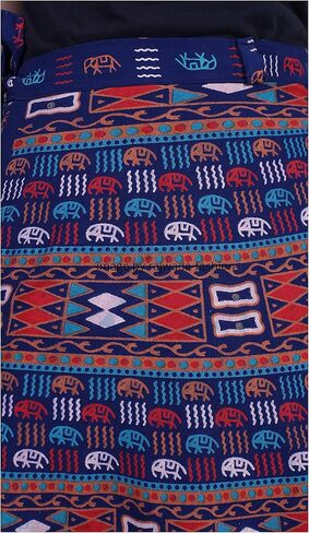 rajwada-fashion Indian Wrap Around Long Skirt 100% Cotton Jaipuri Printed Mandala Free Size for Women Thanksgiving Gift in Kuwait