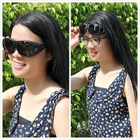 Solarfun Polarized Fit Over Glasses Sunglasses Wrap Around Solar Reduce Shield for Men and Women's Driving in Saudi Arabia