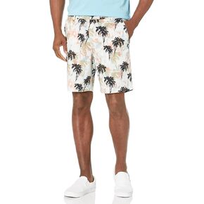 BOSS Men's Tropical Print Cotton Blend Shorts in Kuwait
