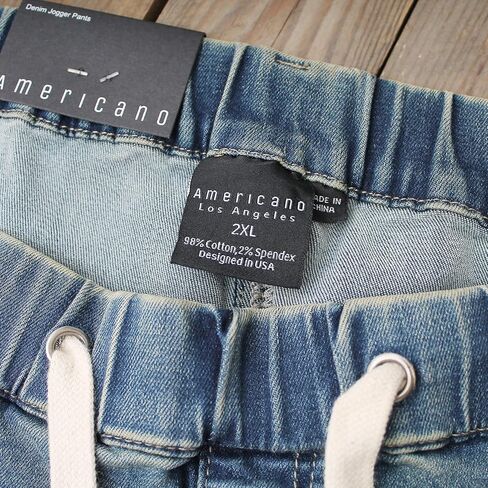 Americano Men's Drop Crotch Jogger Twill Pants in Saudi Arabia