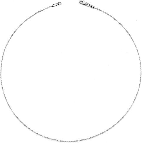 AmyRT Jewelry 1.2mm Titanium Steel Black Gold Silver Cable Chain Necklaces for Women 16 to 30 Inches in Saudi Arabia