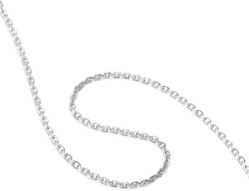 AmyRT Jewelry 1.2mm Titanium Steel Black Gold Silver Cable Chain Necklaces for Women 16 to 30 Inches in Saudi Arabia