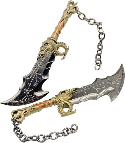 مجموعة حقائب الظهر الكلاسيكية من كراتوس بتصميم سلاح فوضوي بلانت معدني صغير بتصميم سيف كراتوس لألعاب الفيديو، قلادة فضية وفضية صغيرة in Kuwait