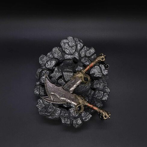 مجموعة حقائب الظهر الكلاسيكية من كراتوس بتصميم سلاح فوضوي بلانت معدني صغير بتصميم سيف كراتوس لألعاب الفيديو، قلادة فضية وفضية صغيرة in Kuwait