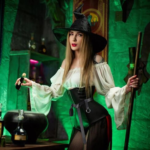 مجموعة أزياء عصر النهضة الهالوين من Magibag مكونة من 3 قطع من حزام الفايكنج في القرون الوسطى وحزام من الجلد الصناعي في العصور الوسطى وحزام للمشي لمسافات طويلة لإكسسوارات عصر النهضة in Kuwait