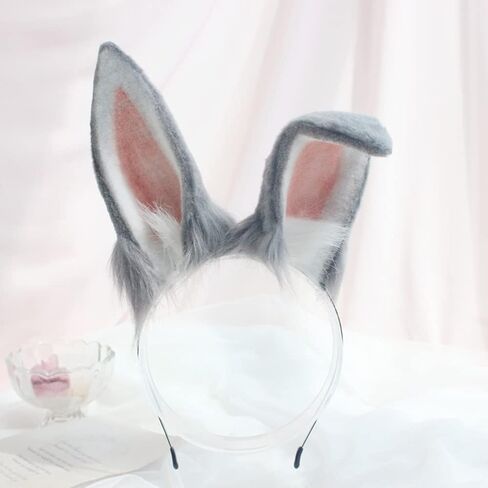 VIGVAN Handmade Rabbit Ears Cute Animal Ears Lolita Rabbit Ear Headband in Saudi Arabia