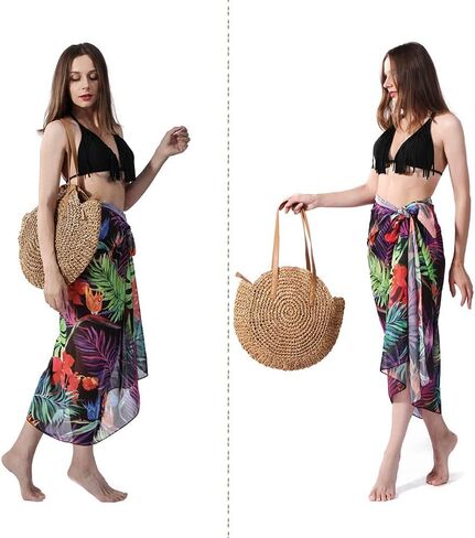 حقيبة الشاطئ النسائية المصنوعة يدويًا من القش من CHIC DIARY، حقيبة يد كبيرة للشاطئ الصيفية بمقابض جلدية مع سحاب in Kuwait