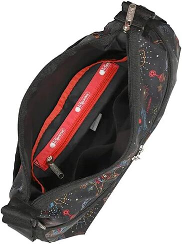 LeSportsac Bright Fortune Large Hobo Crossbody Bag, Style 3710/Color E476, Festive & Colorful Graphics Artfully Arranged Celebrate Year of the Tiger, Evoking Optimism & Strength, Large Carryall in Saudi Arabia