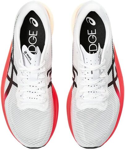 ASICS Unisex METASPEED Edge+ Running Shoe, 12.5, White/Black in Saudi Arabia