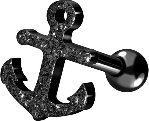 PIERCINGLINE 16G Surgical steel 316L ear piercing jewelry | ANCHOR | Helix Tragus Cartilage Stud earring in Saudi Arabia